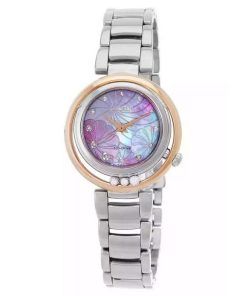 Montre pour femme Citizen L Arcly Eco-Drive Diamond Accents en acier inoxydable avec cadran en nacre rose EM1114-80Y