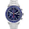 Montre pour homme Fossil Sport Tourer chronographe en acier inoxydable avec cadran bleu et quartz FS6047