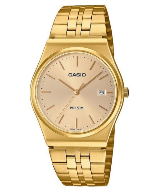 Casio Standard analogique ton or acier inoxydable cadran doré montre à quartz MTP-B145G-9AV unisexe