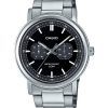 Montre Casio Standard analogique en acier inoxydable avec cadran noir et quartz MTP-E335D-1EV pour homme