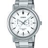 Montre Casio Standard analogique en acier inoxydable avec cadran blanc et quartz MTP-E335D-7EV pour homme