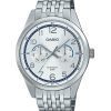 Montre Casio Standard analogique en acier inoxydable avec cadran argenté et quartz MTP-E340D-7AV pour homme