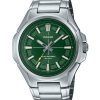 Montre Casio Standard analogique en acier inoxydable avec cadran vert solaire MTP-RS100D-3AV pour homme