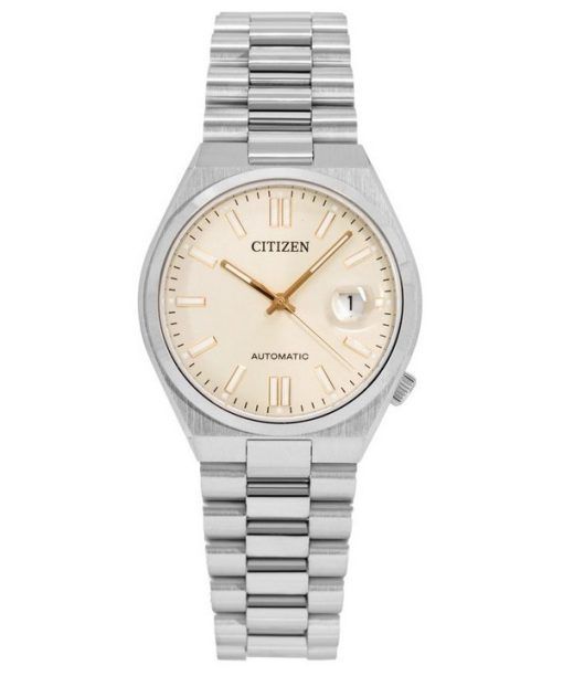 Montre Citizen Tsuyosa en acier inoxydable avec cadran beige automatique NJ0151-88W pour homme