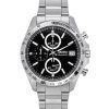 Montre pour homme Seiko Spirit chronographe en acier inoxydable avec cadran noir et quartz SBTR005 100M