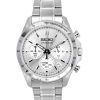 Montre pour homme Seiko Spirit chronographe en acier inoxydable avec cadran argenté et quartz SBTR009 100M