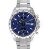 Montre pour homme Seiko Spirit chronographe en acier inoxydable avec cadran bleu et quartz SBTR023 100M