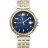 Montre pour femme Skagen Signatur Lille Sport en acier inoxydable bicolore avec cadran bleu et quartz SKW3137