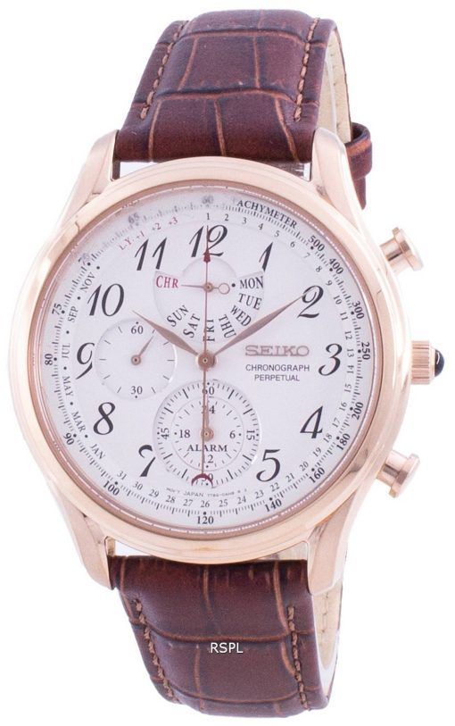 Montre Homme Seiko Chronographe Perpetual SPC256 SPC256P1 SPC256P Tachymètre à Quartz