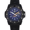 Montre pour homme Luminox Navy Seal Foundation avec bracelet en caoutchouc et cadran bleu à quartz XS.3602.NSF 200M