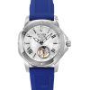 Montre pour femme Bulova Marine Star avec bracelet en silicone et cadran en nacre automatique 96L324 100M