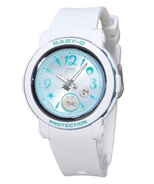 Montre pour femme Casio Baby-G analogique numérique monde sous-marin bracelet en résine cadran bleu Quartz BGA-290US-2A 100M