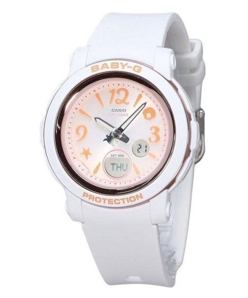 Montre pour femme Casio Baby-G analogique numérique monde sous-marin bracelet en résine cadran orange Quartz BGA-290US-4A 100M