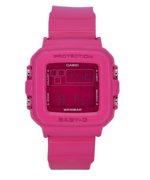 Casio Baby-G Plus Digital 30e anniversaire Bracelet en résine rose Quartz BGD-10K-4 100M Montre pour femme avec support spécial