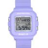 Casio Baby-G Plus Digital 30e anniversaire Bracelet en résine violette Quartz BGD-10K-6 100M Montre pour femme avec support spéc