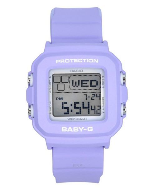 Casio Baby-G Plus Digital 30e anniversaire Bracelet en résine violette Quartz BGD-10K-6 100M Montre pour femme avec support spéc