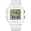 Casio Baby-G Plus Digital 30e anniversaire Bracelet en résine blanche Quartz BGD-10K-7 100M Montre pour femme avec support spéci