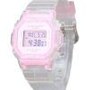 Montre pour femme Casio Baby-G Digital Summer Jelly Bracelet en résine rose transparent Quartz BGD-565SJ-7 100M