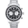 Montre pour homme Citizen Eco-Drive chronographe en acier inoxydable avec cadran noir CA4500-91E 100M