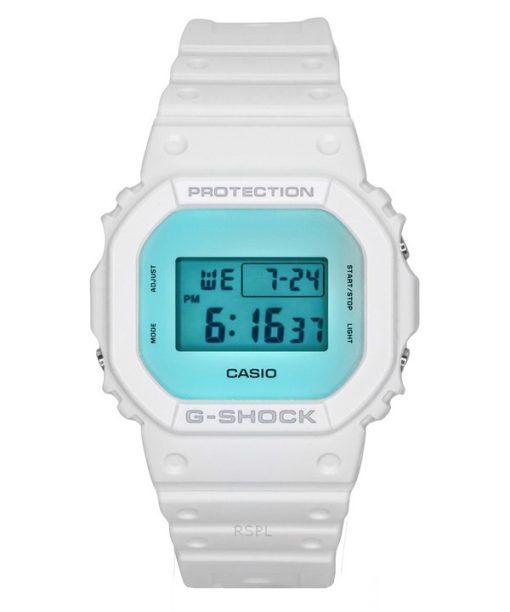 Montre pour homme Casio G-Shock Digital avec bracelet en résine blanche et quartz DW-5600TL-7 200M