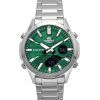 Montre pour homme Casio Edifice analogique numérique en acier inoxydable avec cadran vert à  quartz EFV-C120D-3A 100M