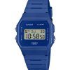 Montre unisexe Casio POP Digital Blue Biobased Resin Strap Quartz F-91WB-2A1