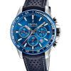 Montre chronographe Festina Timeless pour homme avec bracelet en cuir et cadran bleu à quartz F20561-3 100 m