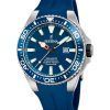 Montre de plongée à quartz Festina The Originals avec bracelet en caoutchouc et cadran bleu F20664-1 200 m pour homme