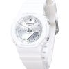 Montre pour femme Casio G-Shock analogique numérique en résine blanche bracelet à  base biologique cadran argenté Quartz GMA-P210