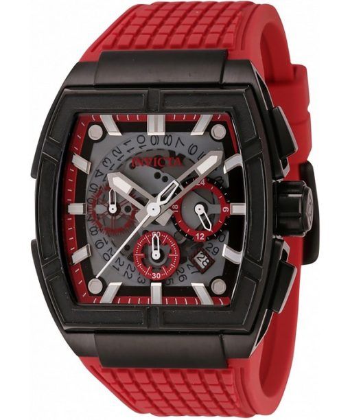 Montre pour homme Invicta S1 Rally Gravity Defier chronographe multifonction cadran squelette rouge Quartz 44887 100M