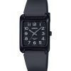 Montre analogique Casio Standard pour homme avec bracelet en résine et cadran noir MTP-B175-1BV