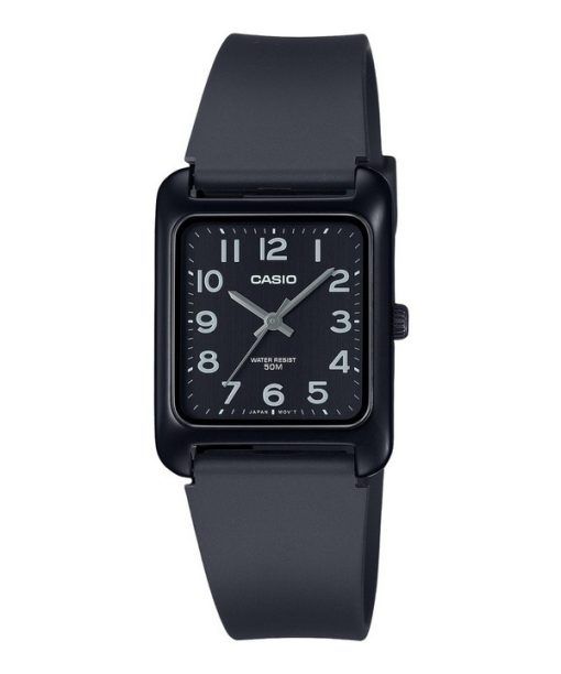 Montre analogique Casio Standard pour homme avec bracelet en résine et cadran noir MTP-B175-1BV