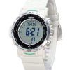 Montre pour homme Casio ProTrek Climber Line Digital White Bio Based Resin Tough Solar PRW-35-7 100M