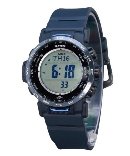 Montre pour homme Casio ProTrek Climber Line Digital Blue Bio Based Resin Tough Solar PRW-35Y-2 100M