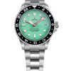 Montre pour homme Ratio FreeDiver GMT Series en acier inoxydable saphir avec cadran vert automatique RTF059 200M