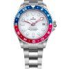 Montre pour hommes Ratio FreeDiver GMT série saphir acier inoxydable cadran blanc bleu rouge lunette Pepsi automatique RTF061 20