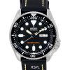 Montre cuir noir SKX007K1-LS2 200M masculin de plongée Seiko automatique