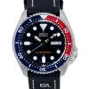 Montre cuir noir SKX009K1-LS2 200M masculin de plongée Seiko automatique