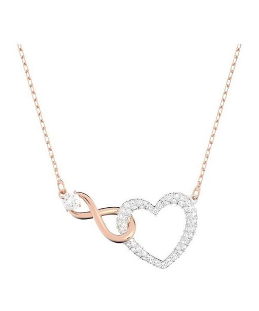 Collier Swarovski Hyperbola Infinity et Heart avec finition en métal mixte 5518865 pour femme