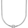 Collier Pandora en argent sterling avec chaîne serpent 590742HV-42 pour femme