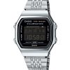 Montre unisexe Casio Vintage Digital Smartphone Link en acier inoxydable à quartz ABL-100WE-1B