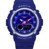 Montre analogique numérique Casio Baby-G pour femme avec bracelet en résine et cadran bleu à quartz BGA-280DN-2A 100 m