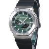 Montre Casio G-Shock G-Steel pour homme avec bracelet en résine et cadran vert Tough Solar GBM-2100A-1A3 200 m