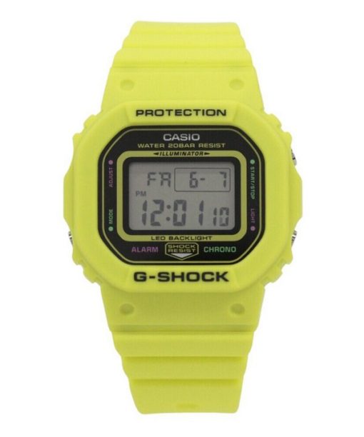 Montre Casio G-Shock Energy Pack Series Digital Bracelet en résine biosourcée jaune Quartz GMD-S5600EP-9 200M pour femme