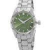 Montre Hamilton Jazzmaster Performer en acier inoxydable avec cadran vert automatique H36105160 100M pour femme