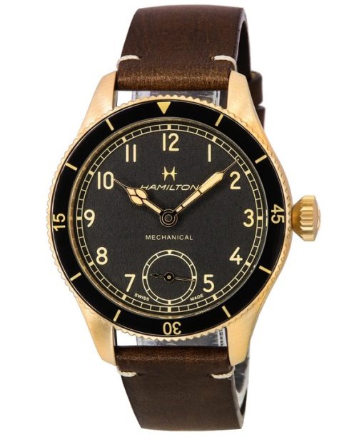 Hamilton Khaki Aviation Pilot Pioneer Bronze Cadran Noir Mécanique H76709530 100M Montre Homme