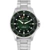 Montre de plongée automatique Hamilton Khaki Navy Scuba en acier inoxydable avec cadran vert H82525160 300M pour homme