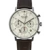 Montre homme Iron Annie Bauhaus Chronograph Bracelet en cuir vegan Cadran crème Solar 50865n