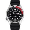 Montre de plongée automatique Citizen Promaster Marine avec bracelet en caoutchouc et cadran noir NY0085-19E 200 m pour homme