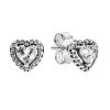 Boucles d',oreilles à tige Pandora Elevated Heart 298427C01 pour femme